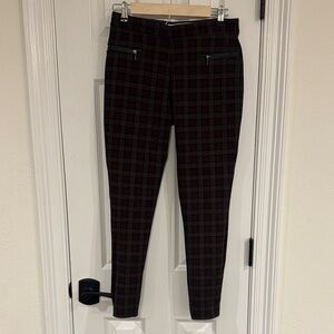 Plaid Skinny Pants
